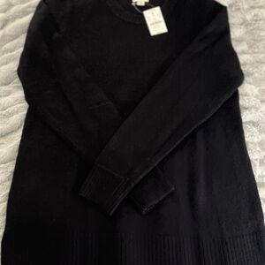 J. Crew Classic Black Crew Neck Sweater